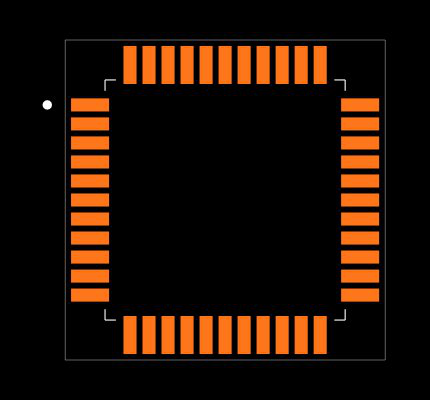 PIC18LF4680-I/P Footprint