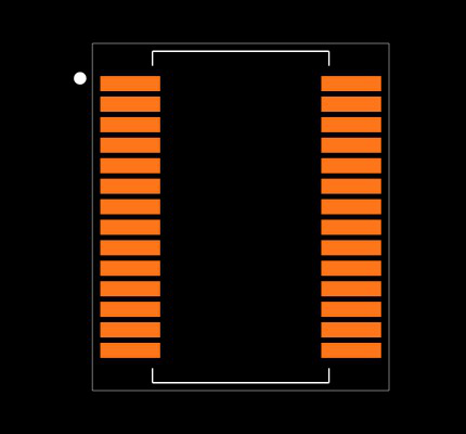 PIC24F08KA102-I/SS Footprint