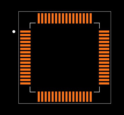 PIC24FJ192GB106-I/PT Footprint