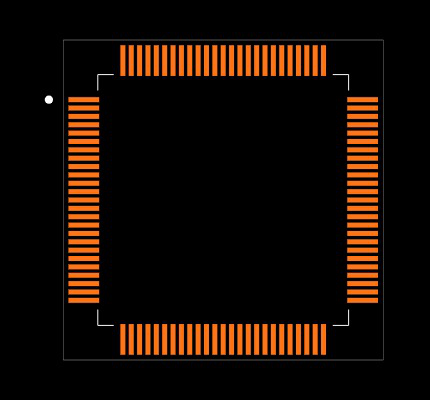 PIC24FJ256GB410-I/PT Footprint