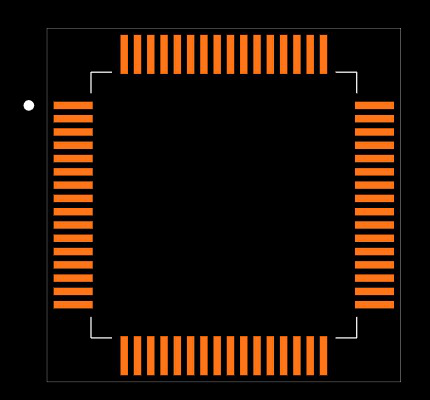 PIC24HJ256GP206-I/PT Footprint