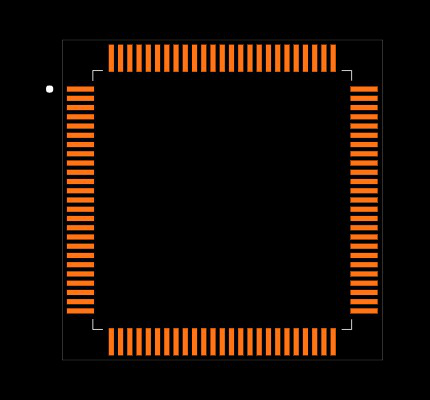 PIC24HJ256GP610A-I/PF Footprint