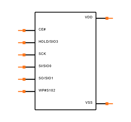 SST26VF016B-104I/SM Symbol