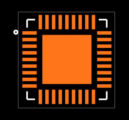 USB2240-AEZG-06 Footprint