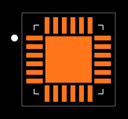 USB2422/MJ Footprint