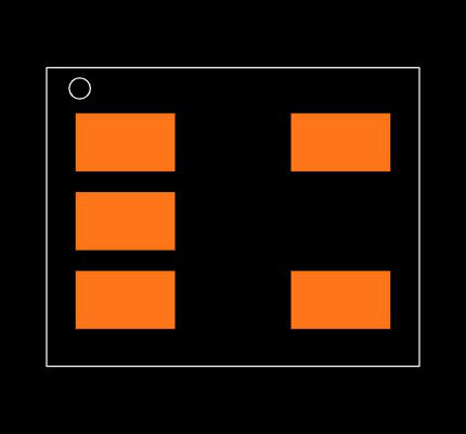 24AA02T-I/OT Footprint