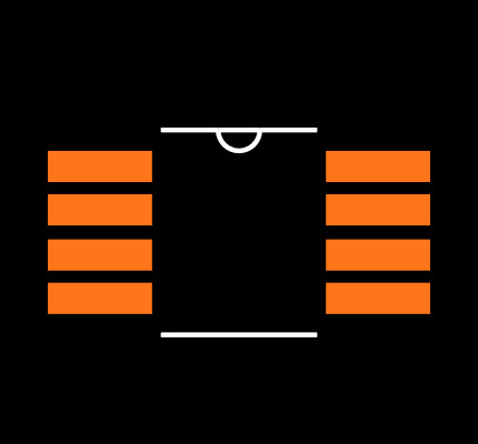 24LC128-E/MS Footprint