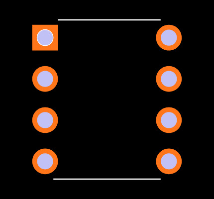 24LC16B/P Footprint