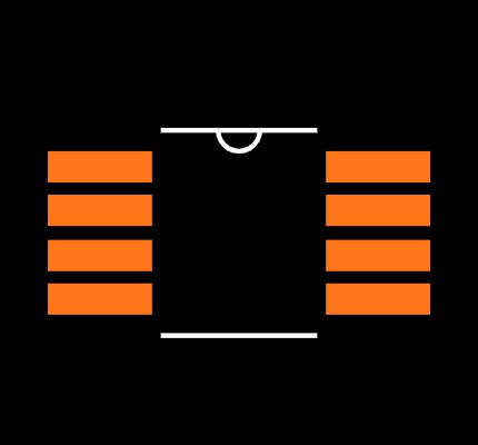 25AA080C-I/MS Footprint