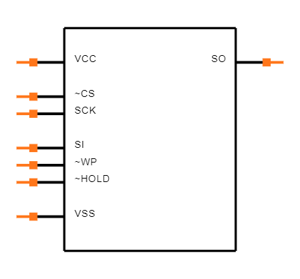 25LC160C-I/MS Symbol