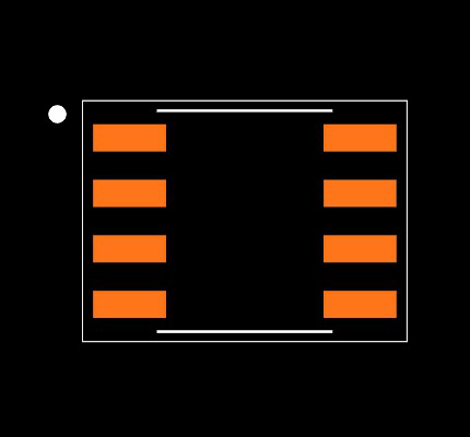 25LC640-I/SN Footprint