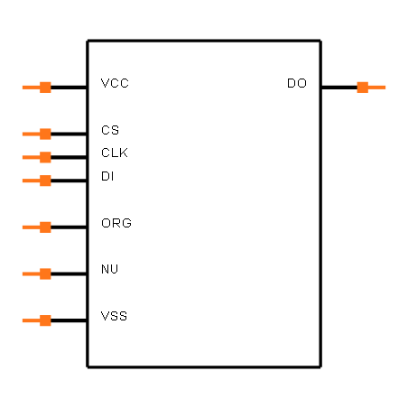 93LC46XT/SN Symbol