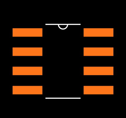 93LC66T/SN Footprint
