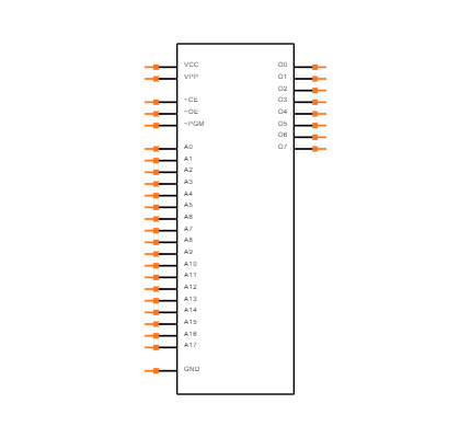 AT27C010-70JU Symbol