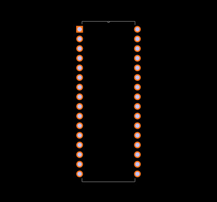 AT27C010-70PU Footprint