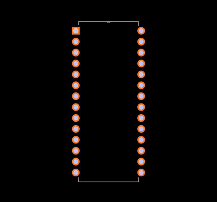 AT27C512R-70PC Footprint