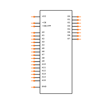 AT27C512R-70PU Symbol