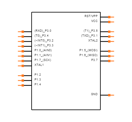 AT89S2051-24PU Symbol