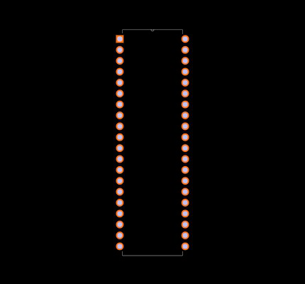 AT89S51-24PC Footprint