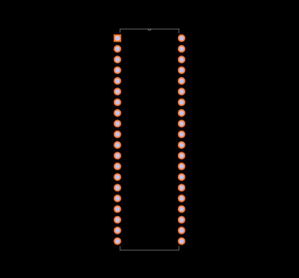 AT89S8252-24PI Footprint