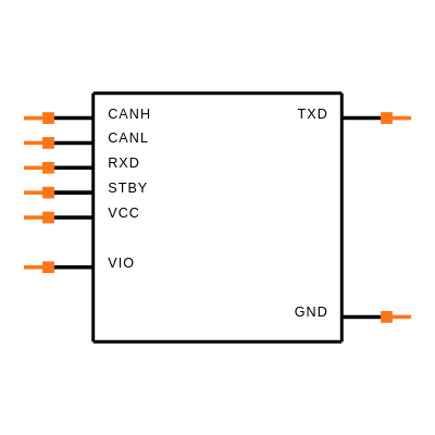 ATA6561-GAQW-N Symbol
