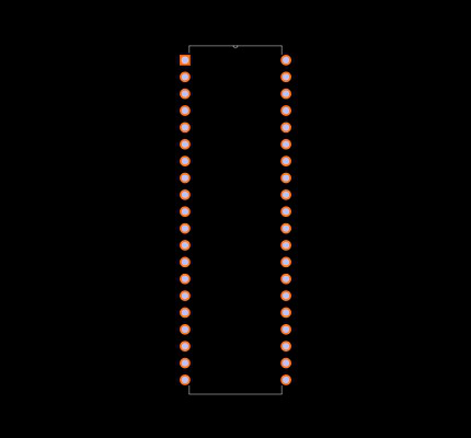 ATMEGA1284-PU Footprint