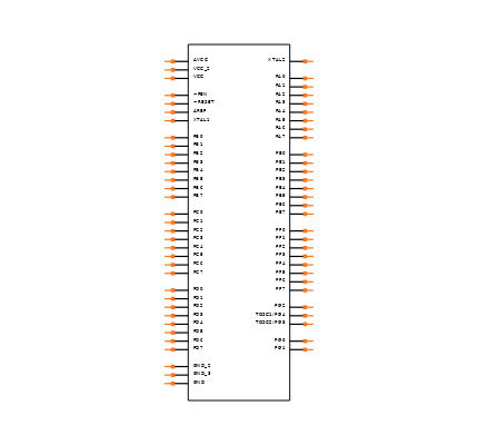 ATMEGA128RZAV-8AU Symbol