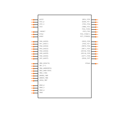 ATMEGA16-16AUR Symbol