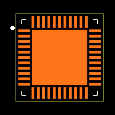ATMEGA16-16MU Footprint