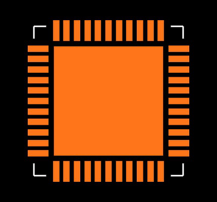 ATMEGA164A-MU Footprint
