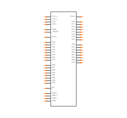 ATMEGA164A-MU Symbol