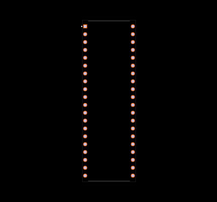 ATMEGA164A-PU Footprint
