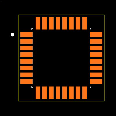 ATMEGA168A-AU Footprint