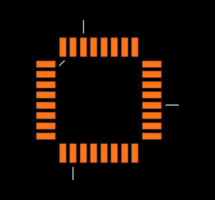 ATMEGA168PB-ANR Footprint