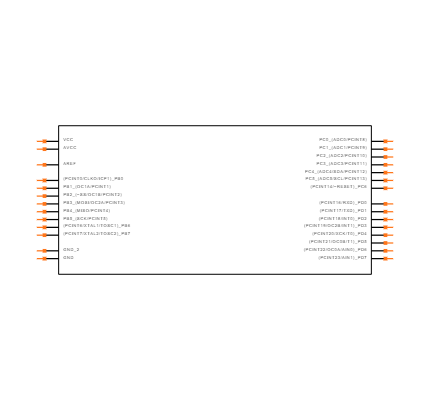 ATMEGA168V-10PU Symbol