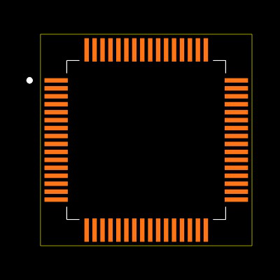 ATMEGA2561V-8AU Footprint