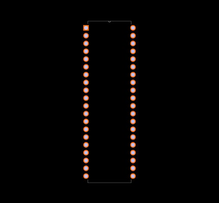 ATMEGA324PA-PN Footprint