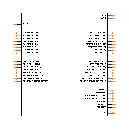 ATMEGA324PB-AUR Symbol