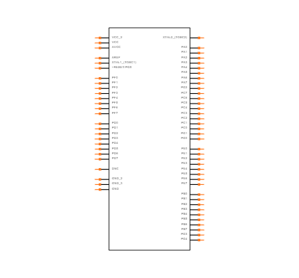 ATMEGA325A-AU Symbol