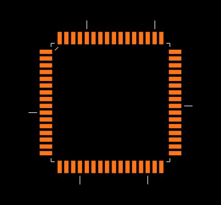 ATMEGA325A-AUR Footprint