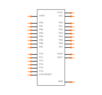 ATMEGA328-AU Symbol