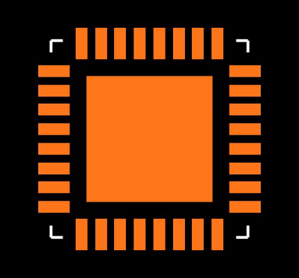 ATMEGA328P-MN Footprint