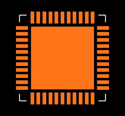 ATMEGA32A-MUR Footprint