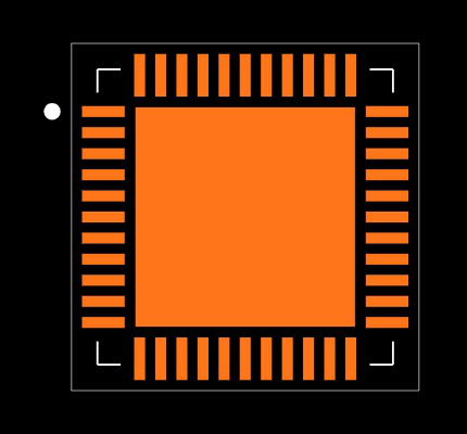 ATMEGA32U4-MU Footprint