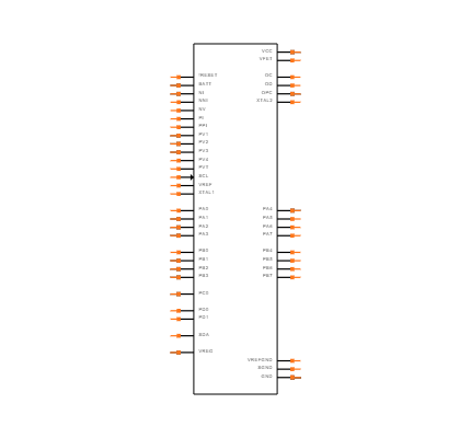 ATMEGA406-1AAU Symbol