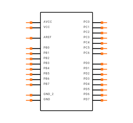 ATMEGA48-20PI Symbol