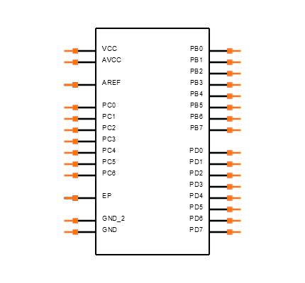 ATMEGA48A-MMHR Symbol