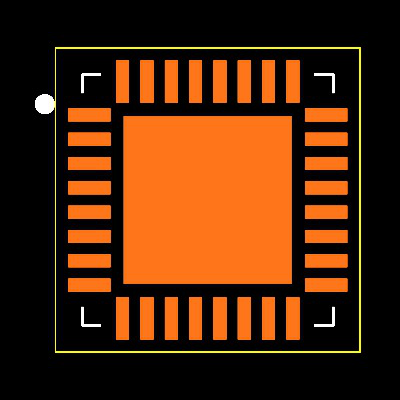 ATMEGA48PA-MU Footprint