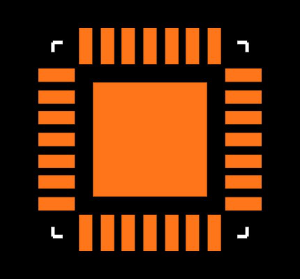 ATMEGA88PA-MMN Footprint