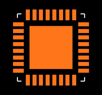 ATMEGA88PV-10MU Footprint